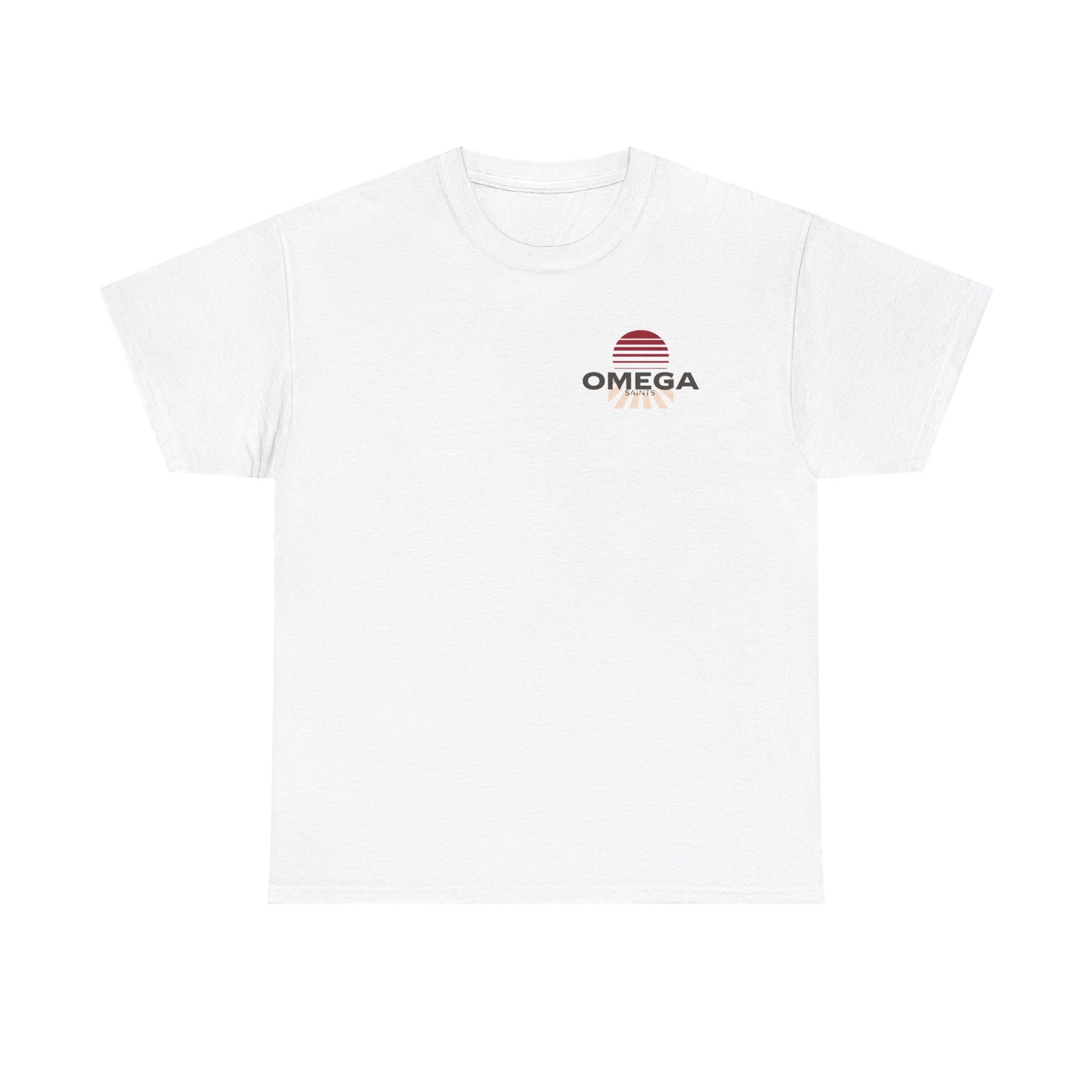 Japanese Warrior Samurai T-Shirt — Omega Logo Vintage Sun Graphic