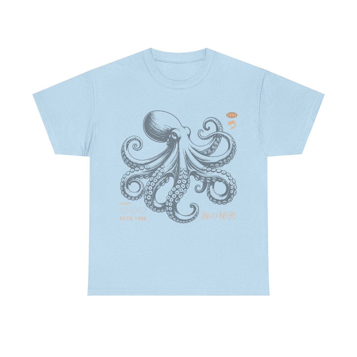Japanese Octopus T-Shirt – Traditional Ukiyo-e Kraken Style Graphic Tee