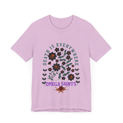 🖤 Death Is Everywhere | Gothic Floral Skull T-Shirt | Aesthetic Graphic Tee