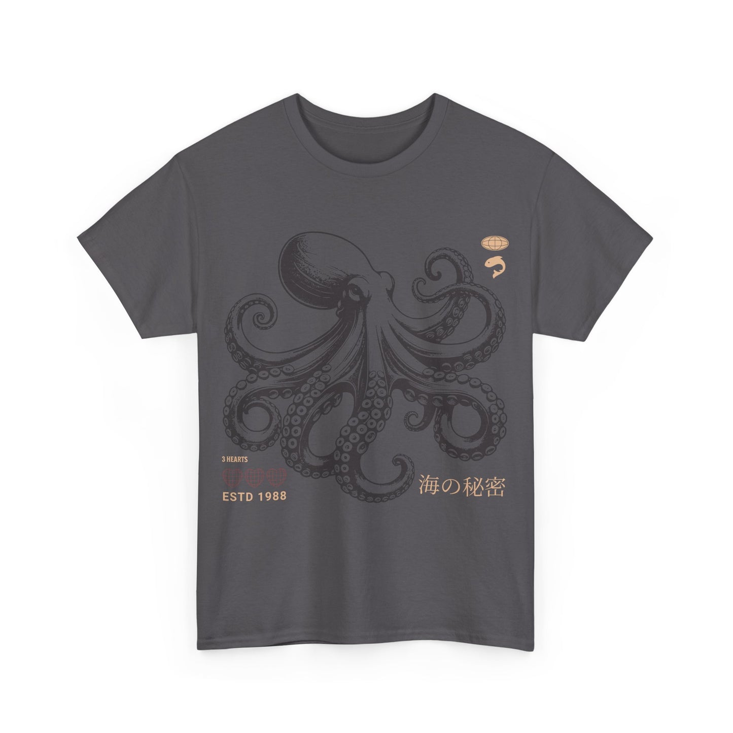 Japanese Octopus T-Shirt – Traditional Ukiyo-e Kraken Style Graphic Tee