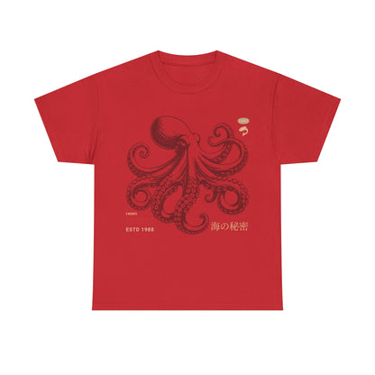 Japanese Octopus T-Shirt – Traditional Ukiyo-e Kraken Style Graphic Tee