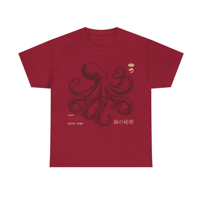 Japanese Octopus T-Shirt – Traditional Ukiyo-e Kraken Style Graphic Tee