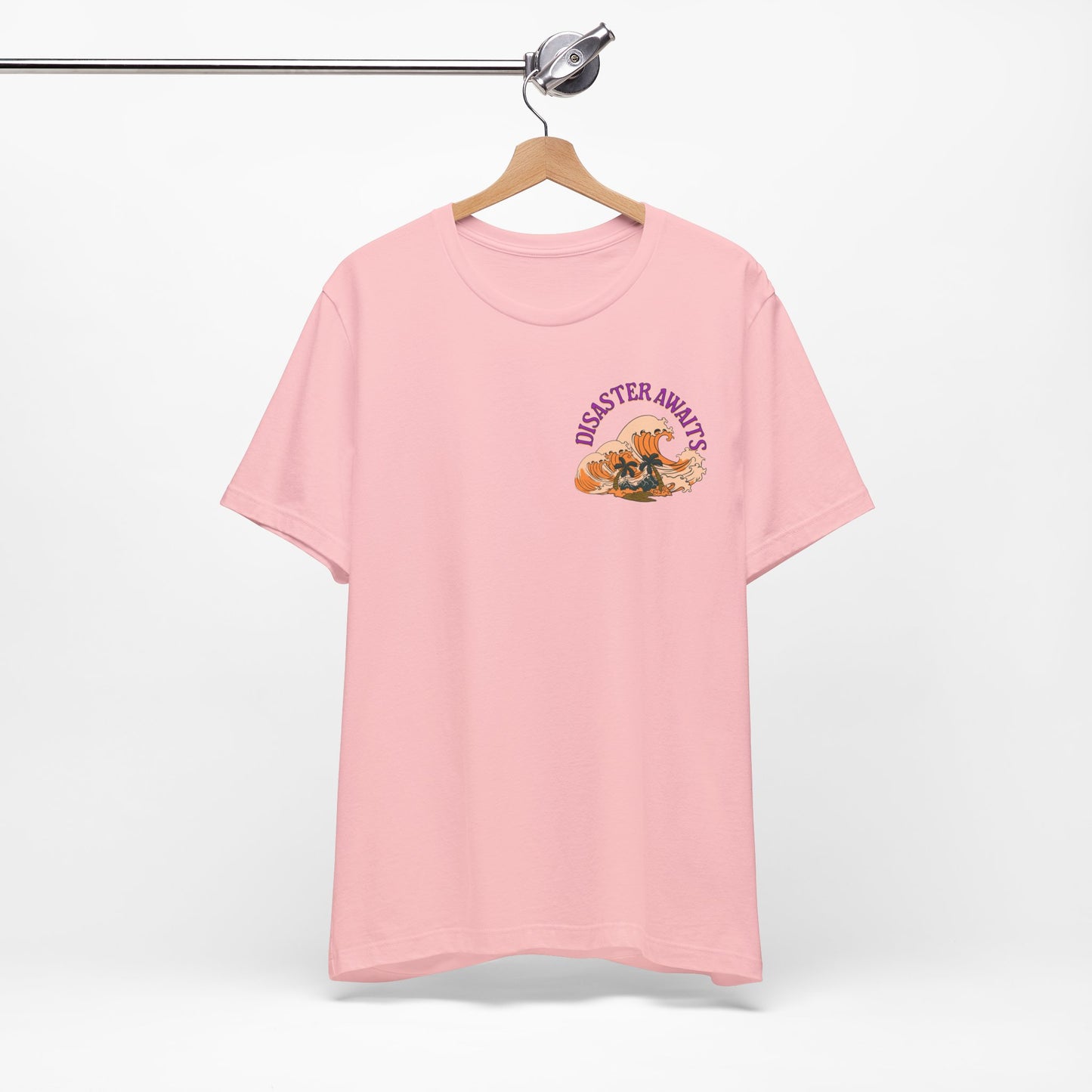 Disaster Awaits Graphic Tee – Tidal Wave Summer Shirt | Altcore Island Aesthetic T-Shirt | Unisex Festival Top