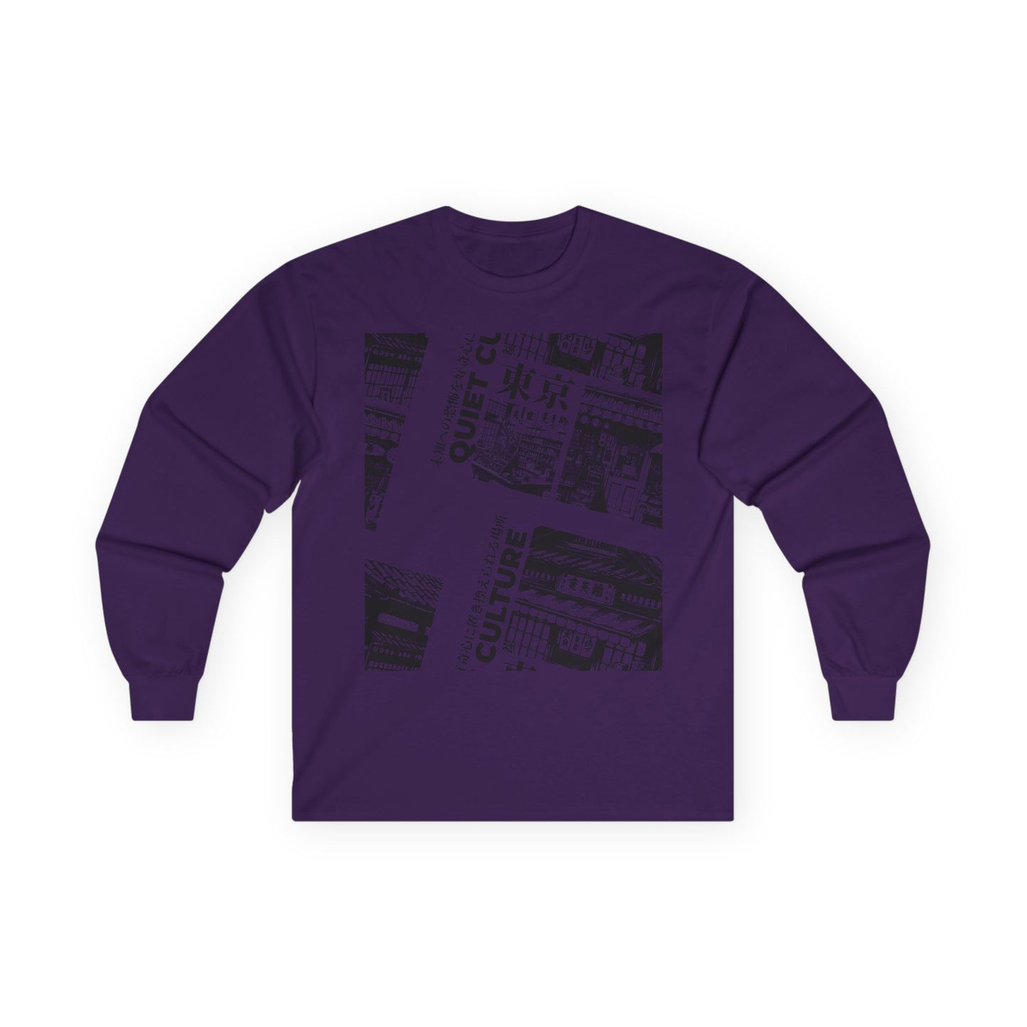 Tokyo Street Collage Long Sleeve Tee — Quiet Culture Graphic