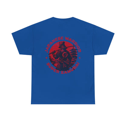 Japanese Warrior Samurai T-Shirt — Omega Logo Vintage Sun Graphic