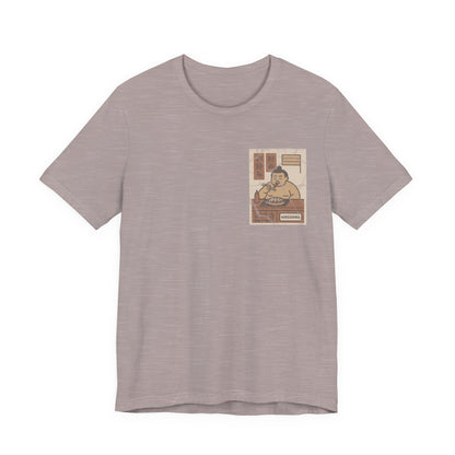 Hiroshima Okonomiyaki Sumo T-Shirt – Minimal Japanese Food Art Tee - Travel Wear for Men