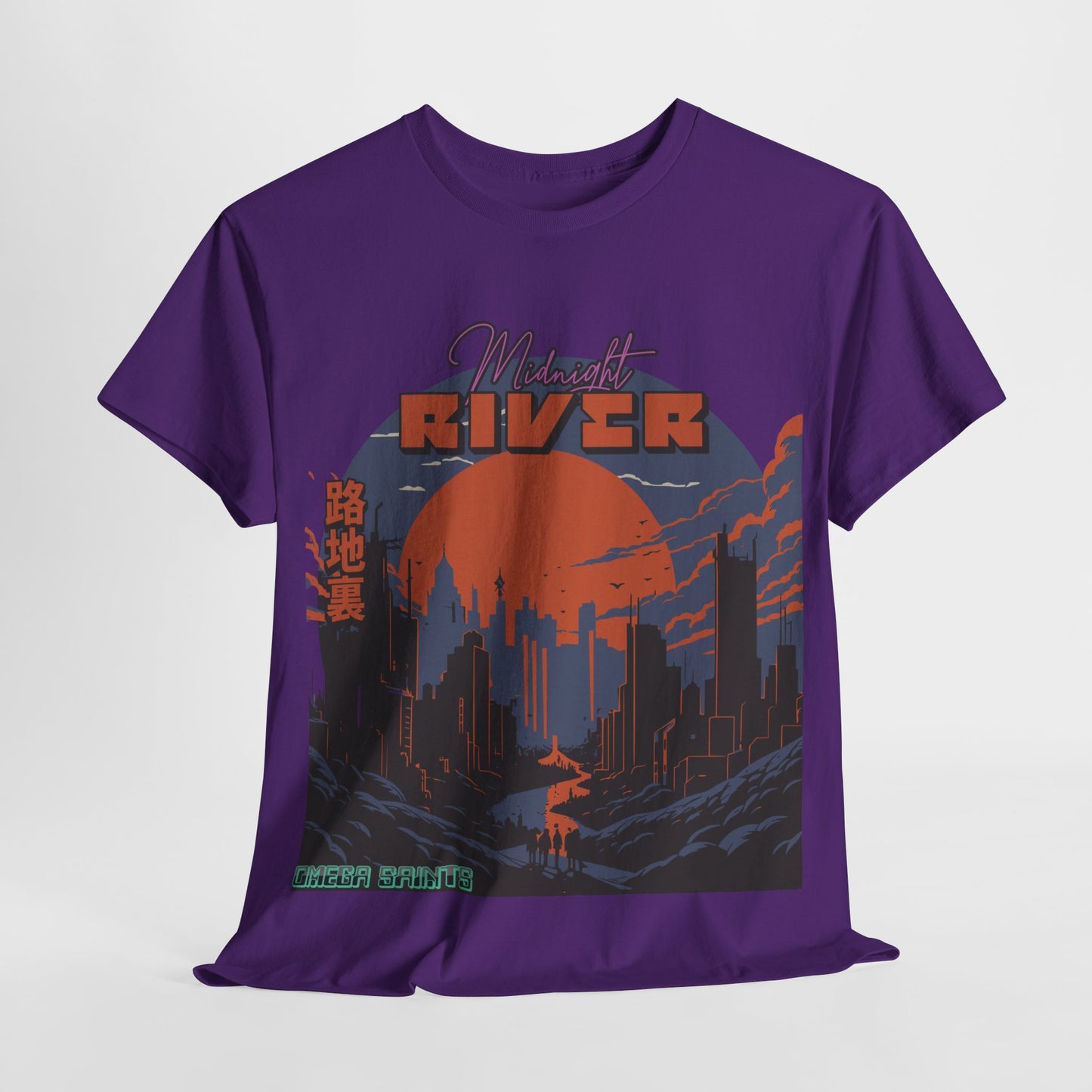 Midnight River - Japan Style Tee | Graphic Printed T-Shirt