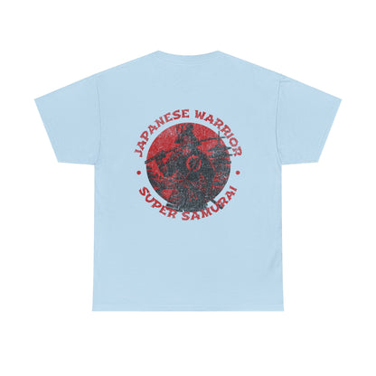 Japanese Warrior Samurai T-Shirt — Omega Logo Vintage Sun Graphic