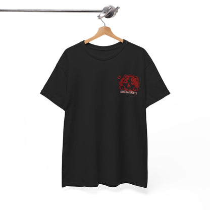 Omega Saints Cute Cat Graphic Tee – Aesthetic Streetwear T-Shirt for Men & Women