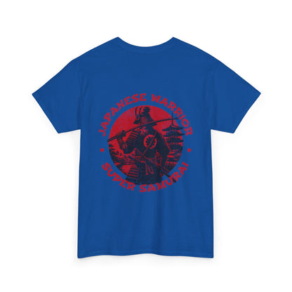 Japanese Warrior Samurai T-Shirt — Omega Logo Vintage Sun Graphic