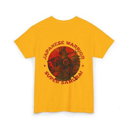 Japanese Warrior Samurai T-Shirt — Omega Logo Vintage Sun Graphic