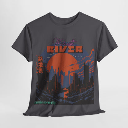 Midnight River - Japan Style Tee | Graphic Printed T-Shirt