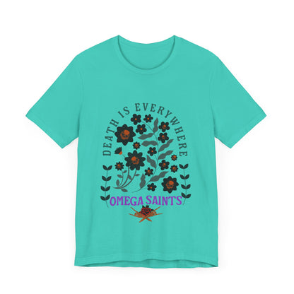🖤 Death Is Everywhere | Gothic Floral Skull T-Shirt | Aesthetic Graphic Tee