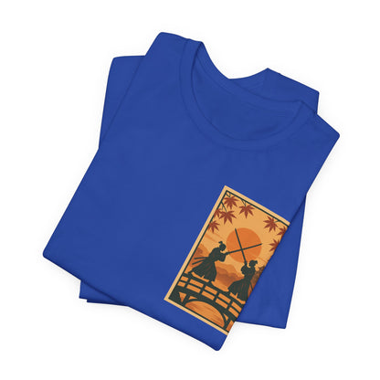 Samurai Sunset Standoff – Ukiyo-e Pocket Logo Tee
