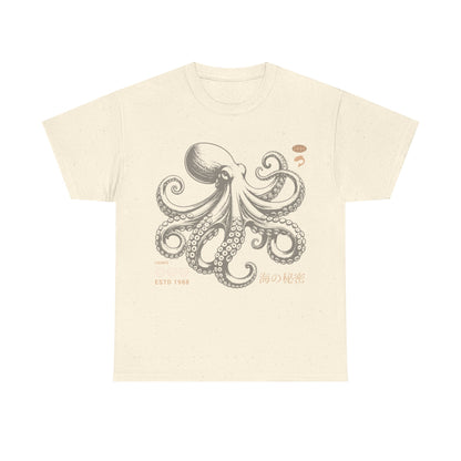 Japanese Octopus T-Shirt – Traditional Ukiyo-e Kraken Style Graphic Tee