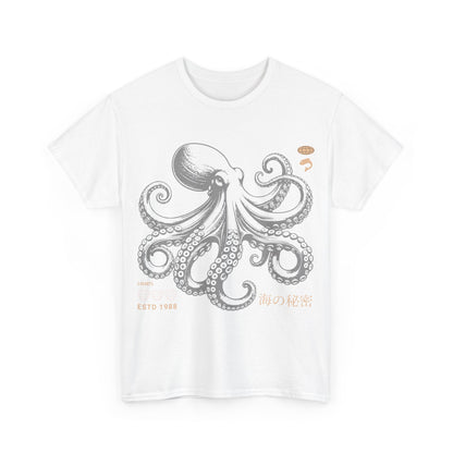Japanese Octopus T-Shirt – Traditional Ukiyo-e Kraken Style Graphic Tee