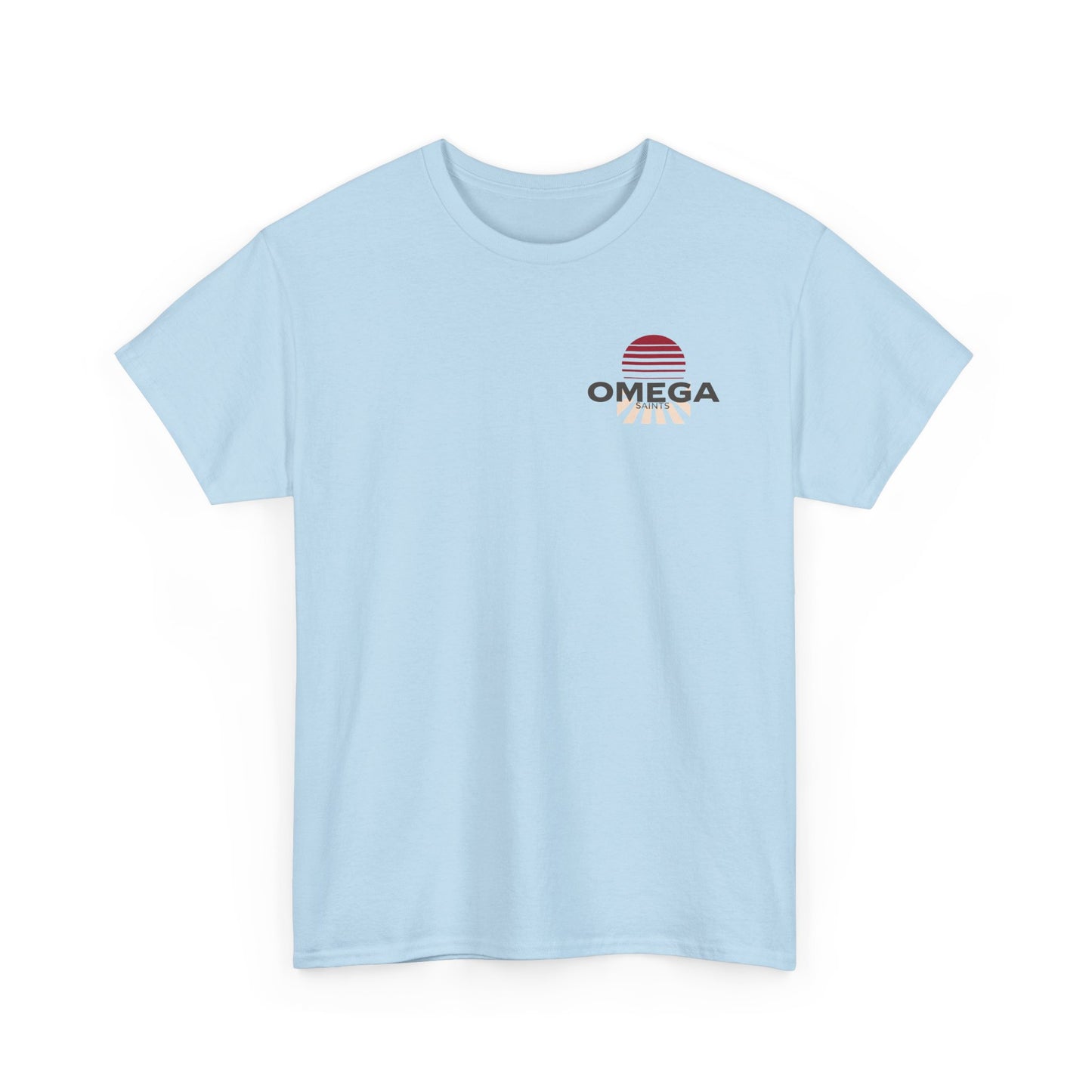 Japanese Warrior Samurai T-Shirt — Omega Logo Vintage Sun Graphic