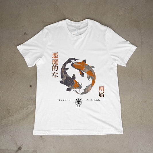 Koi Carp Tee - Japanese Style Unisex T-Shirt with Serene Energy