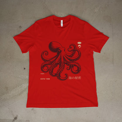 Japanese Octopus T-Shirt – Traditional Ukiyo-e Kraken Style Graphic Tee