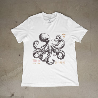 Japanese Octopus T-Shirt – Traditional Ukiyo-e Kraken Style Graphic Tee