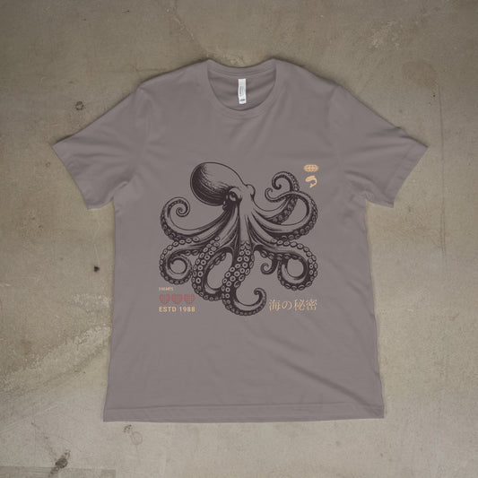 Japanese Octopus T-Shirt – Traditional Ukiyo-e Kraken Style Graphic Tee