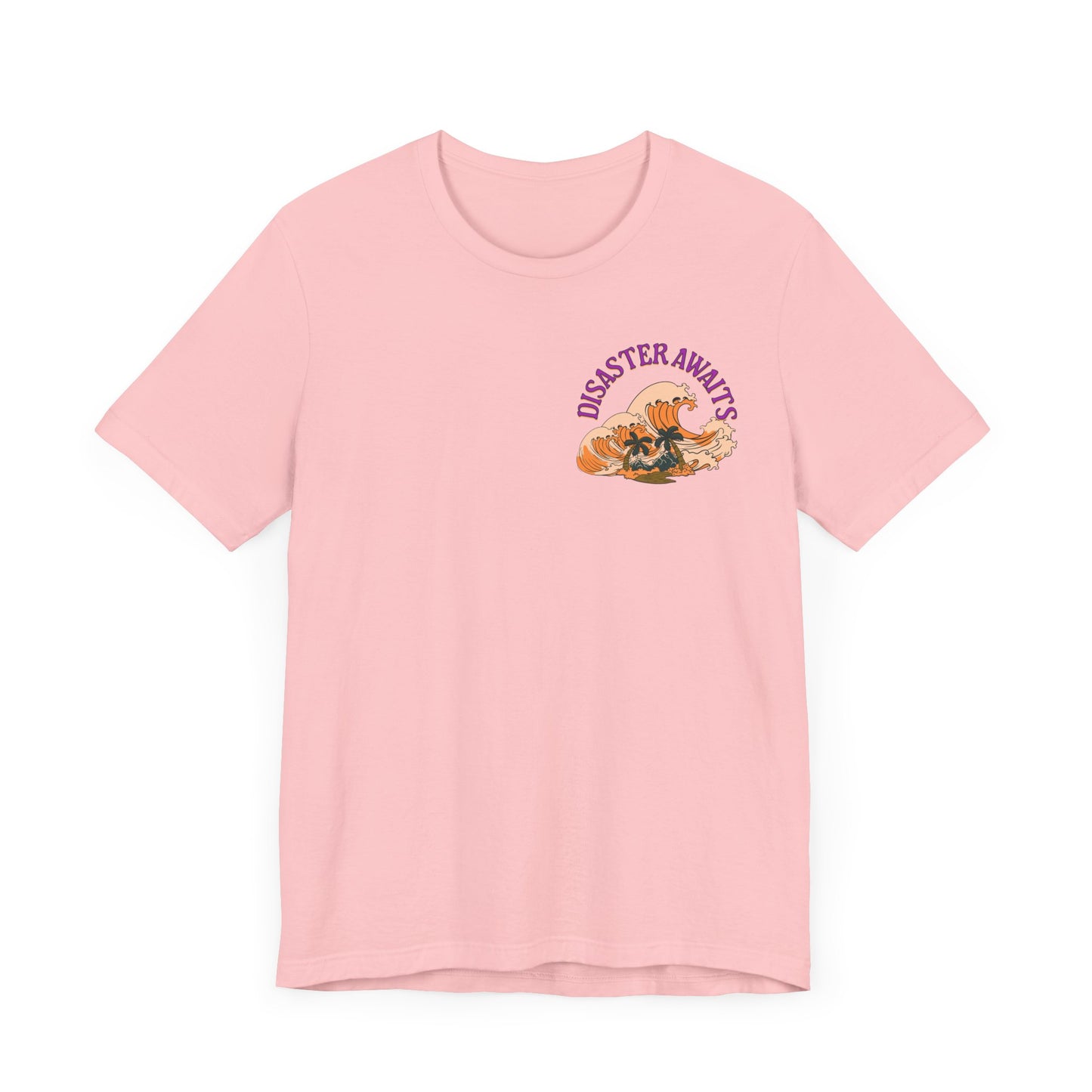 Disaster Awaits Graphic Tee – Tidal Wave Summer Shirt | Altcore Island Aesthetic T-Shirt | Unisex Festival Top