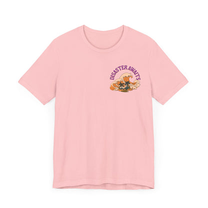 Disaster Awaits Graphic Tee – Tidal Wave Summer Shirt | Altcore Island Aesthetic T-Shirt | Unisex Festival Top