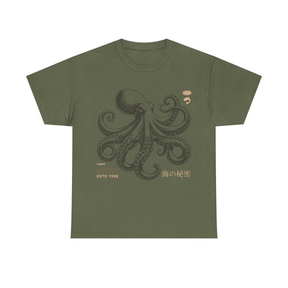 Japanese Octopus T-Shirt – Traditional Ukiyo-e Kraken Style Graphic Tee