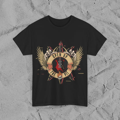 Open Up The Pit T-Shirt – Festival Graphic Tee | GNR Style Rock Shirt | Altcore Music Merch for Men & Women