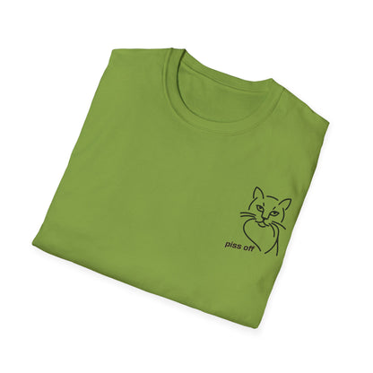 Piss Off – Minimalist Cat Mood T-Shirt