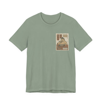Hiroshima Okonomiyaki Sumo T-Shirt – Minimal Japanese Food Art Tee - Travel Wear for Men