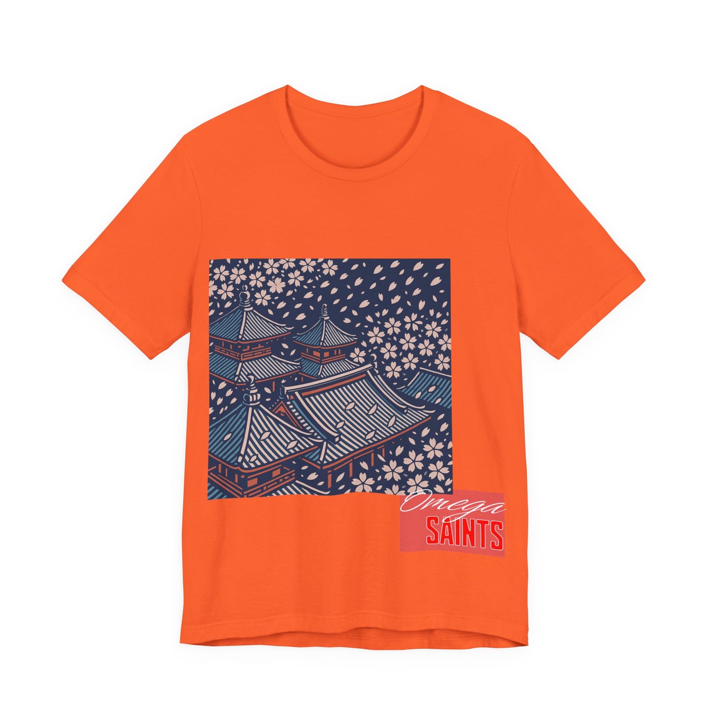 Cherry Blossom Rooftops – Japanese Temple Aesthetic Graphic Tee