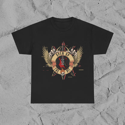Open Up The Pit T-Shirt – Festival Graphic Tee | GNR Style Rock Shirt | Altcore Music Merch for Men & Women