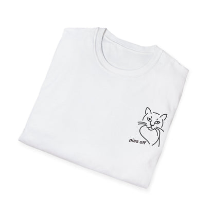 Piss Off – Minimalist Cat Mood T-Shirt