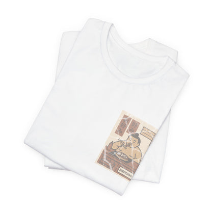 Hiroshima Okonomiyaki Sumo T-Shirt – Minimal Japanese Food Art Tee - Travel Wear for Men