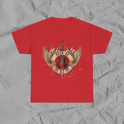 Open Up The Pit T-Shirt – Festival Graphic Tee | GNR Style Rock Shirt | Altcore Music Merch for Men & Women