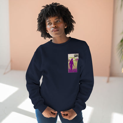 Black Ninja Graphic Sweatshirt – Vintage Samurai Warrior Design | Soft Printed Graphic Sweater