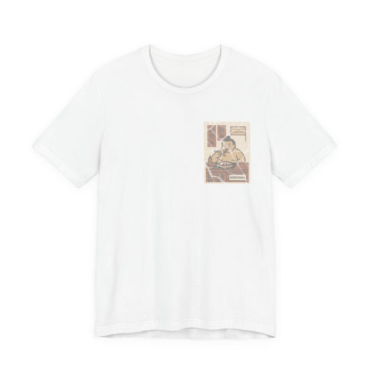 Hiroshima Okonomiyaki Sumo Printed T-Shirt – Minimal Japanese Food Art Tee AltCore 