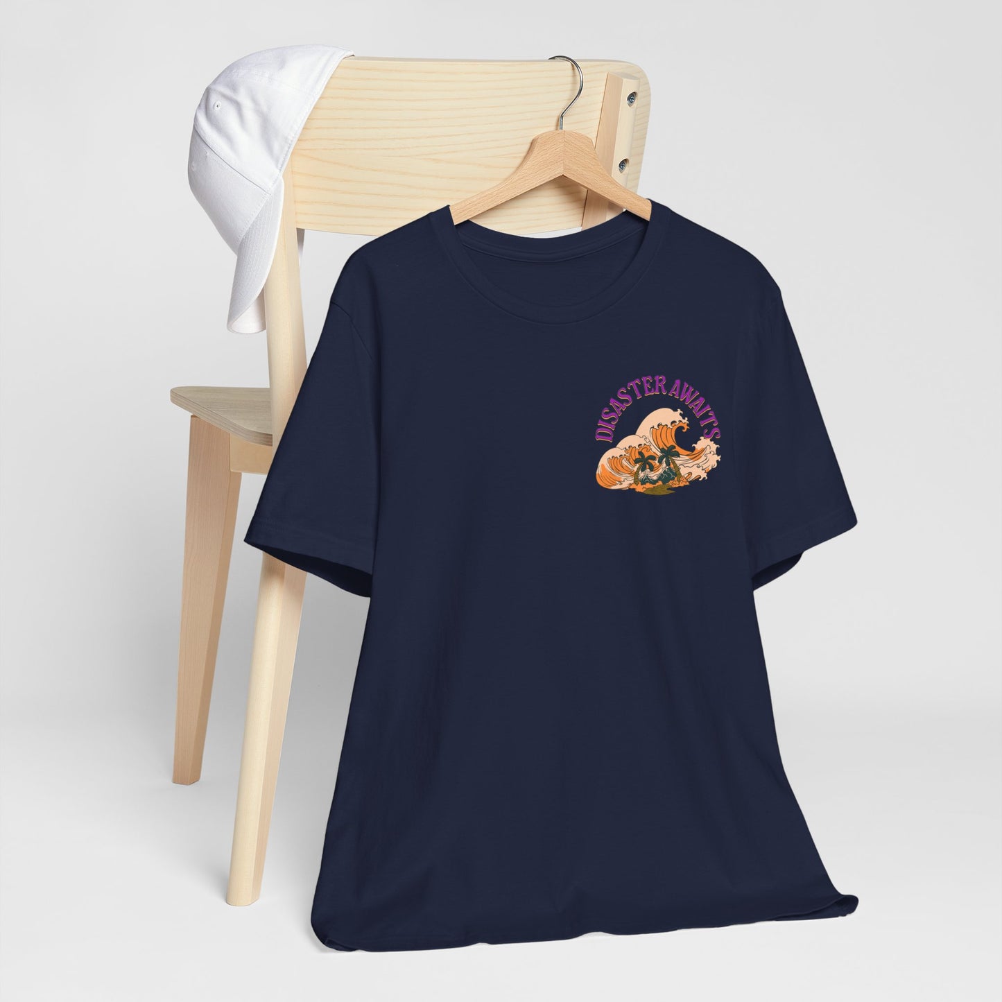 Disaster Awaits Graphic Tee – Tidal Wave Summer Shirt | Altcore Island Aesthetic T-Shirt | Unisex Festival Top