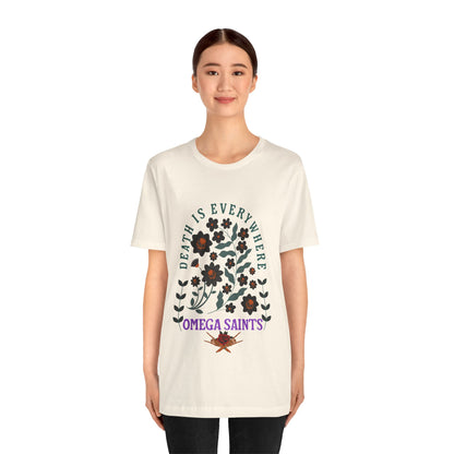 🖤 Death Is Everywhere | Gothic Floral Skull T-Shirt | Aesthetic Graphic Tee