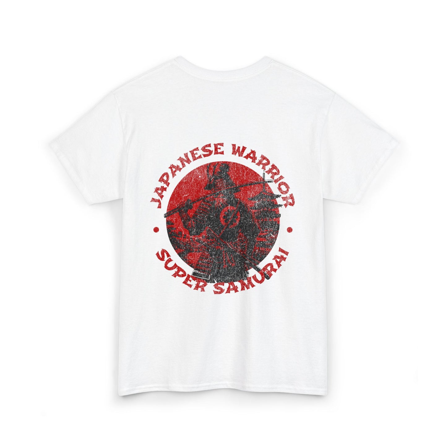 Japanese Warrior Samurai T-Shirt — Omega Logo Vintage Sun Graphic