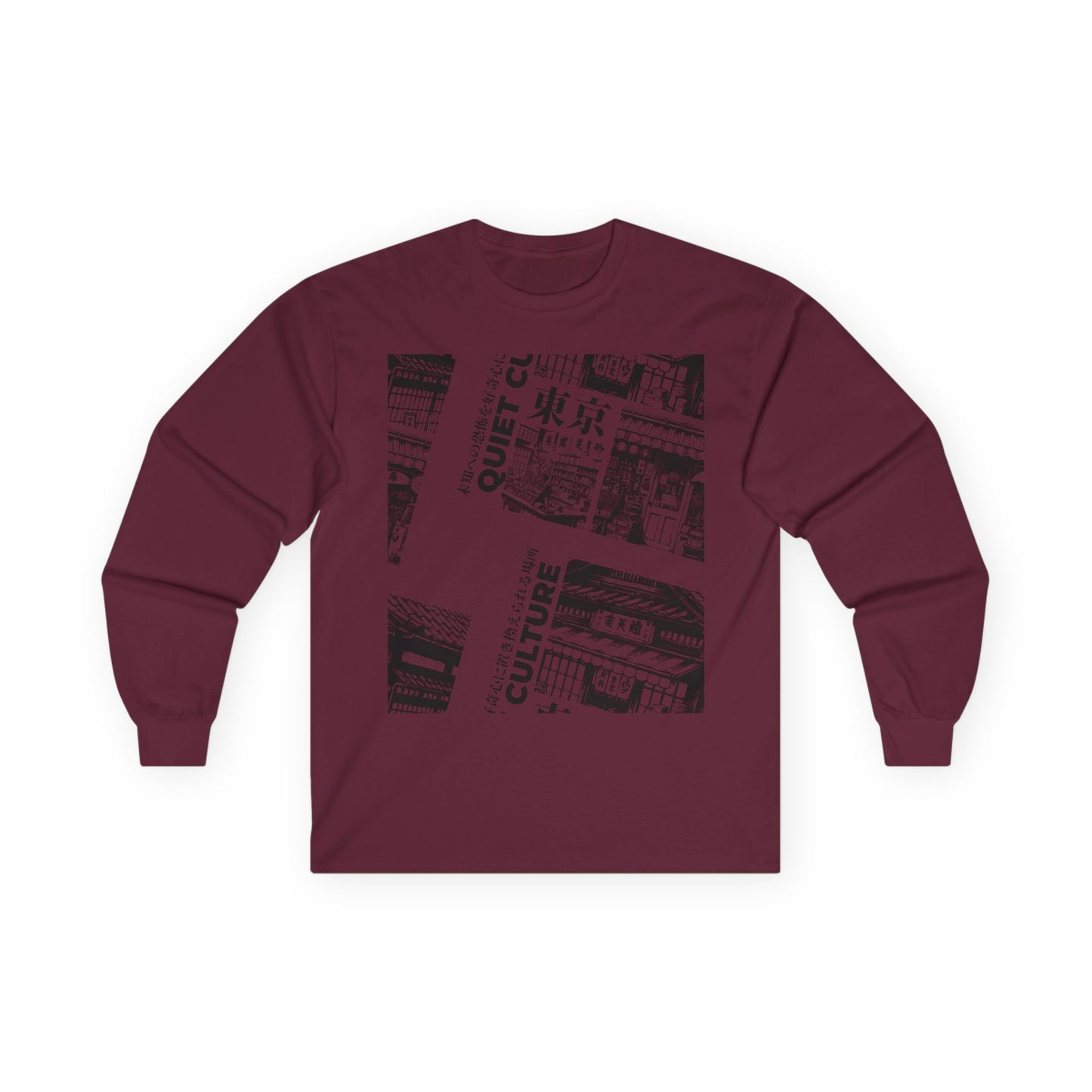 Tokyo Street Collage Long Sleeve Tee — Quiet Culture Graphic