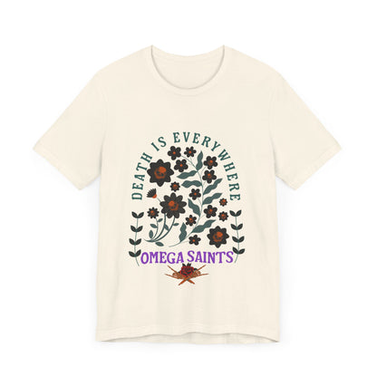 🖤 Death Is Everywhere | Gothic Floral Skull T-Shirt | Aesthetic Graphic Tee