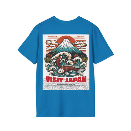 Visit Japan - Vintage-Style Mt Fuji Travel T-Shirt