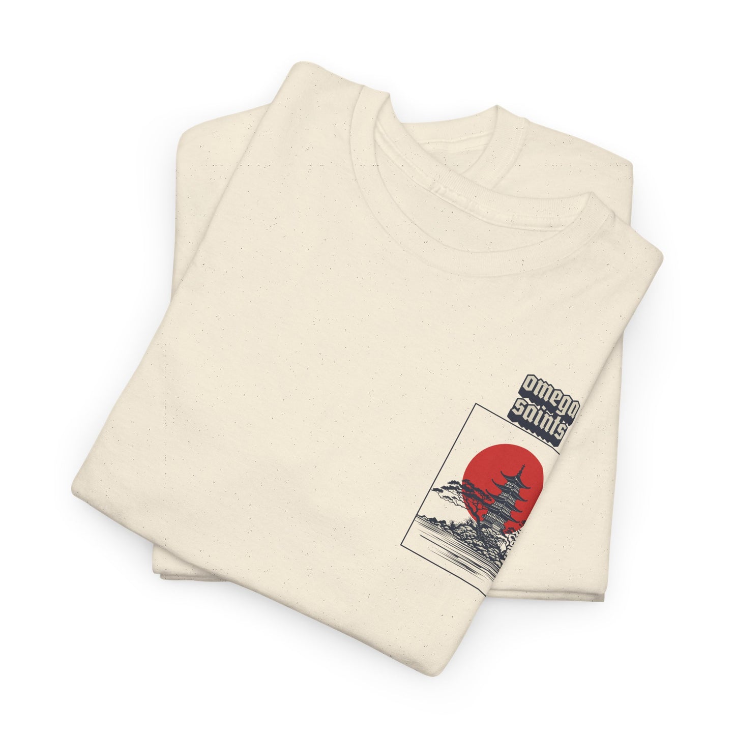Omega Saints Temple Tee – Japan-Inspired Streetwear with Sacred Style