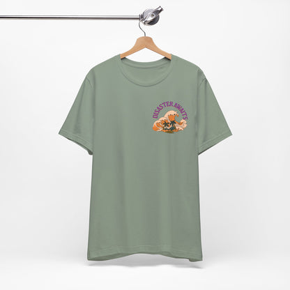 Disaster Awaits Graphic Tee – Tidal Wave Summer Shirt | Altcore Island Aesthetic T-Shirt | Unisex Festival Top