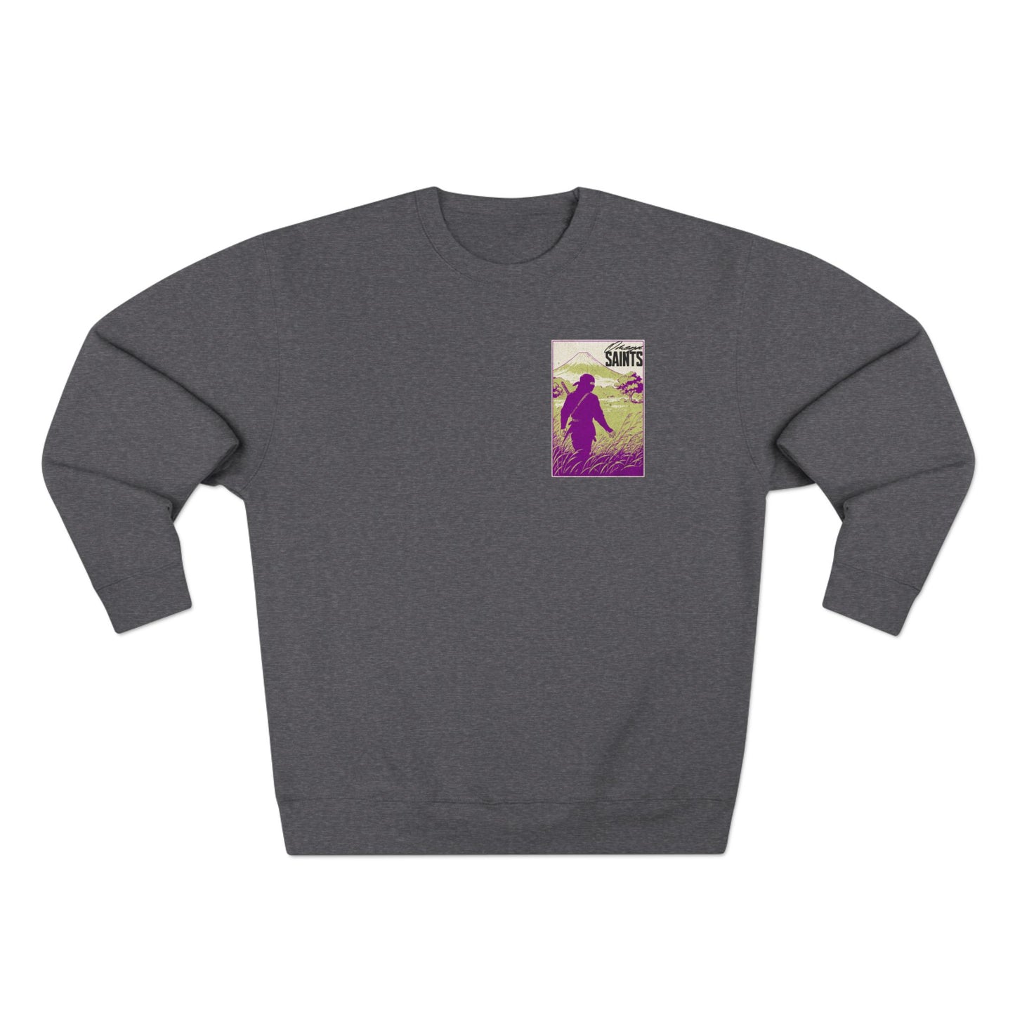 Black Ninja Graphic Sweatshirt – Vintage Samurai Warrior Design | Soft Printed Graphic Sweater