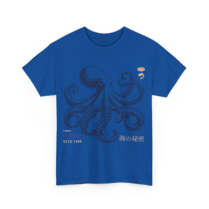 Japanese Octopus T-Shirt – Traditional Ukiyo-e Kraken Style Graphic Tee