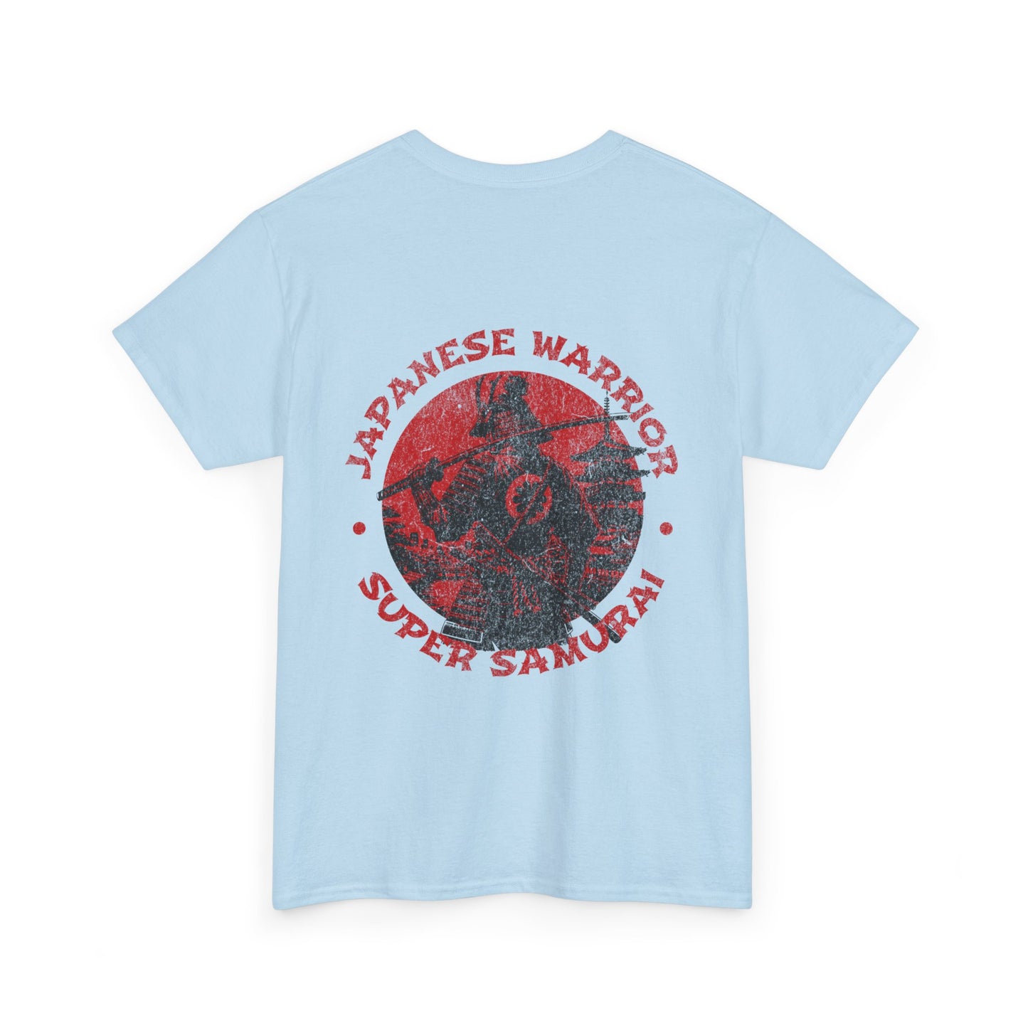 Japanese Warrior Samurai T-Shirt — Omega Logo Vintage Sun Graphic