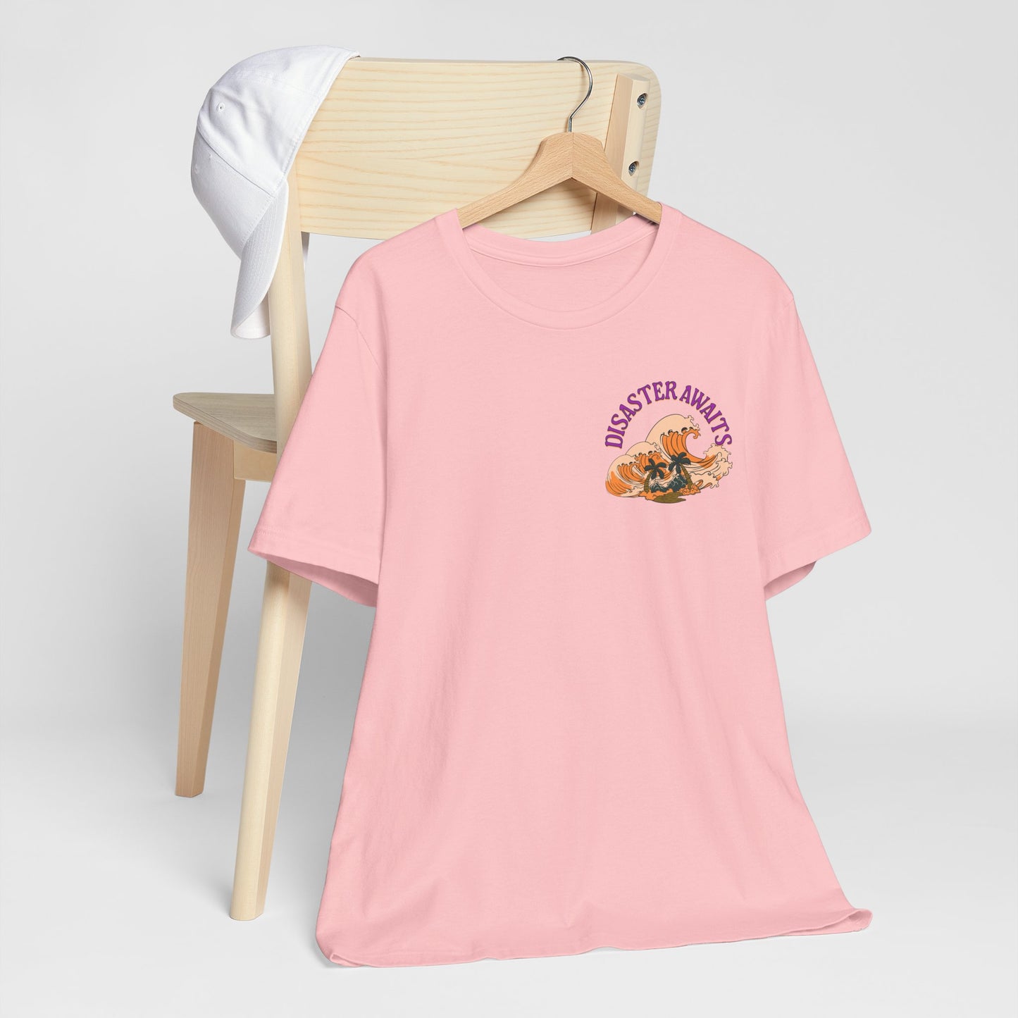 Disaster Awaits Graphic Tee – Tidal Wave Summer Shirt | Altcore Island Aesthetic T-Shirt | Unisex Festival Top